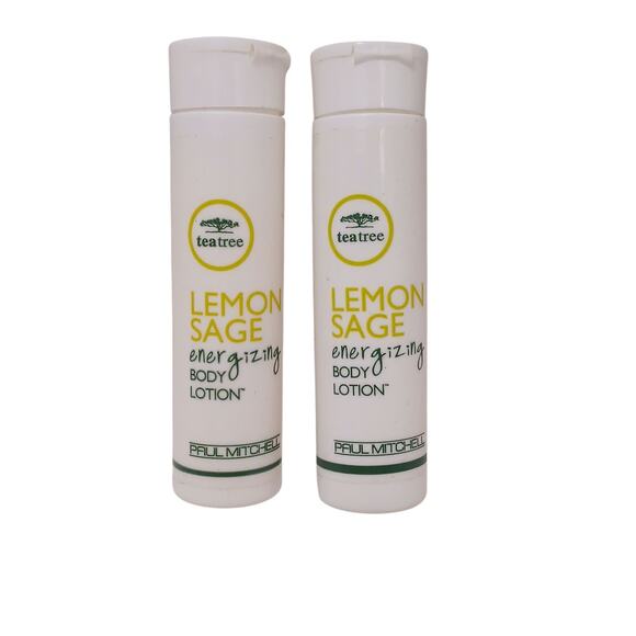 2 Pc Paul Mitchell Tea Tree Lemon Sage Energizing Body Lotion .7 oz Travel Size - Picture 1 of 3